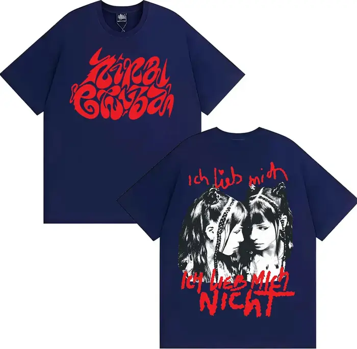 Ich Lieb Mich Nina Chuba 2025 Album Tour T-shirts hommes femmes vêtements Vintage mode