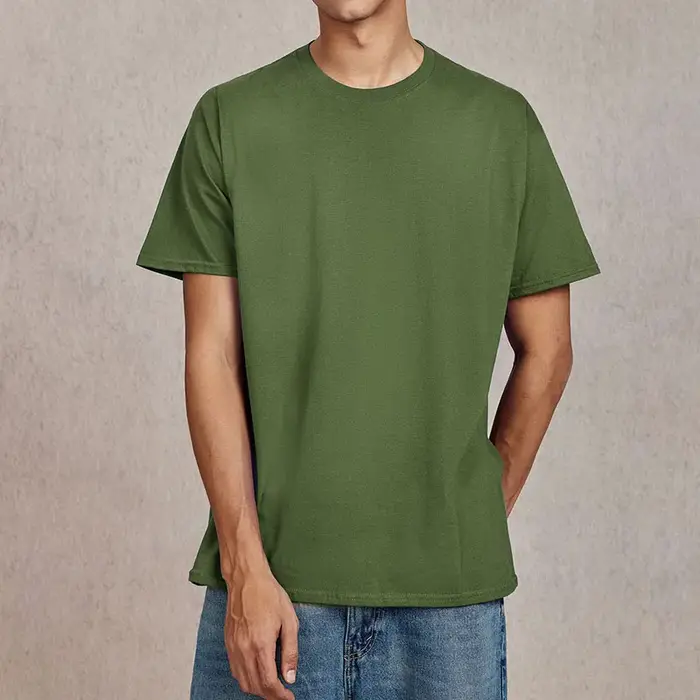 T-shirt d'été uni à manches courtes pour hommes et femmes, 100% coton, t-shirts monochromes décontra