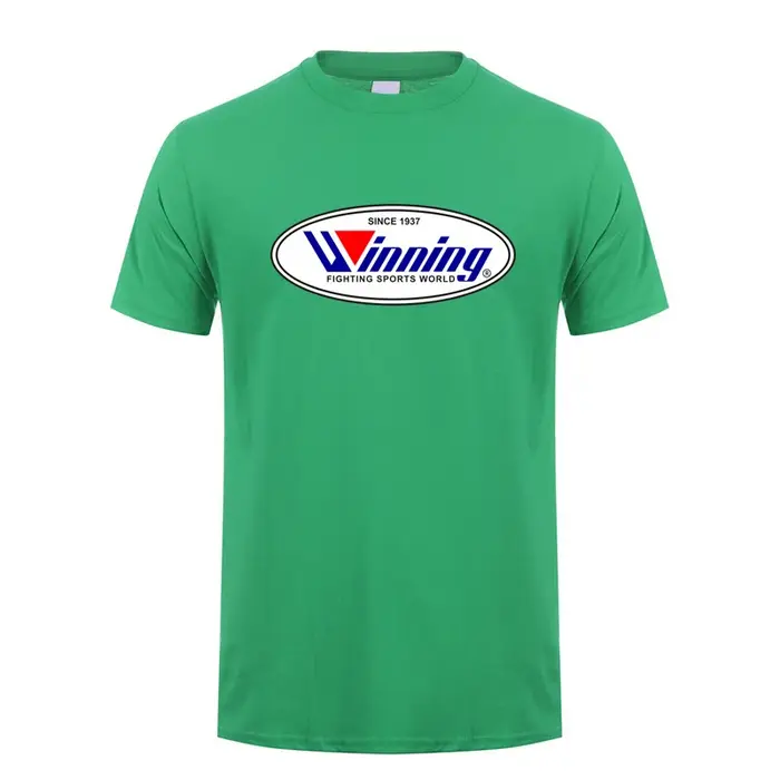 Gagner boxe t-shirt été hommes coton à manches courtes T-shirts gagnant boxe homme hauts t-shirt