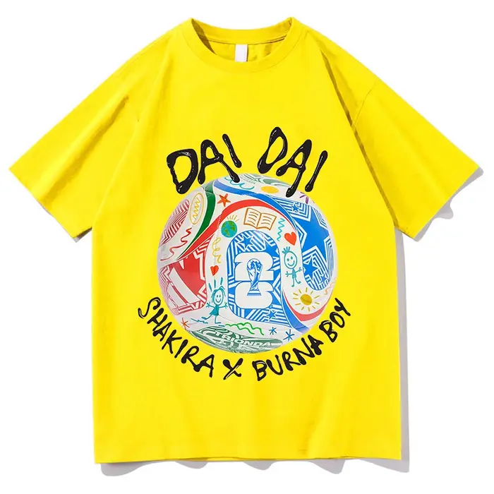 T-shirt unisexe Shakira DAI DAI 2026 – Mode décontractée