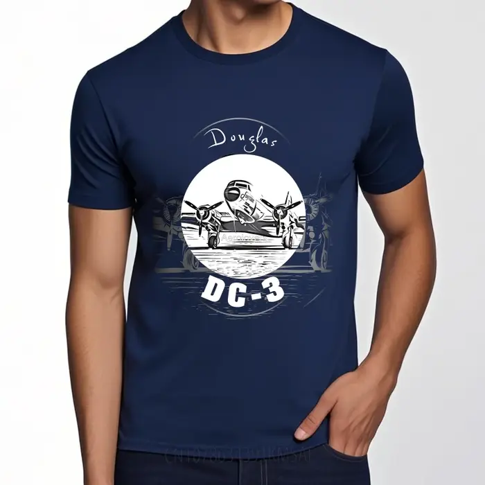 Douglas DC-3 avion hommes t-shirt quotidien