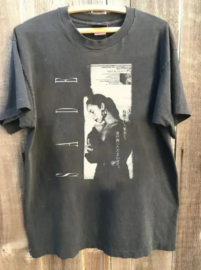 T-shirt Sade Vintage des années 90, T-shirt de concert Sade, T-shirt pour fans de musique pop Sade, 