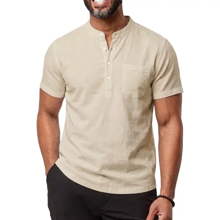Nouvelle Chemise à Manches Courtes pour Homme