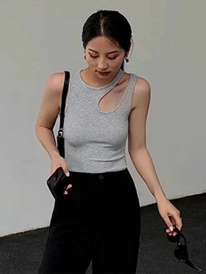 T-shirt court blanc Y2K pour femmes, vêtement estival et décontracté, à la mode, 2024