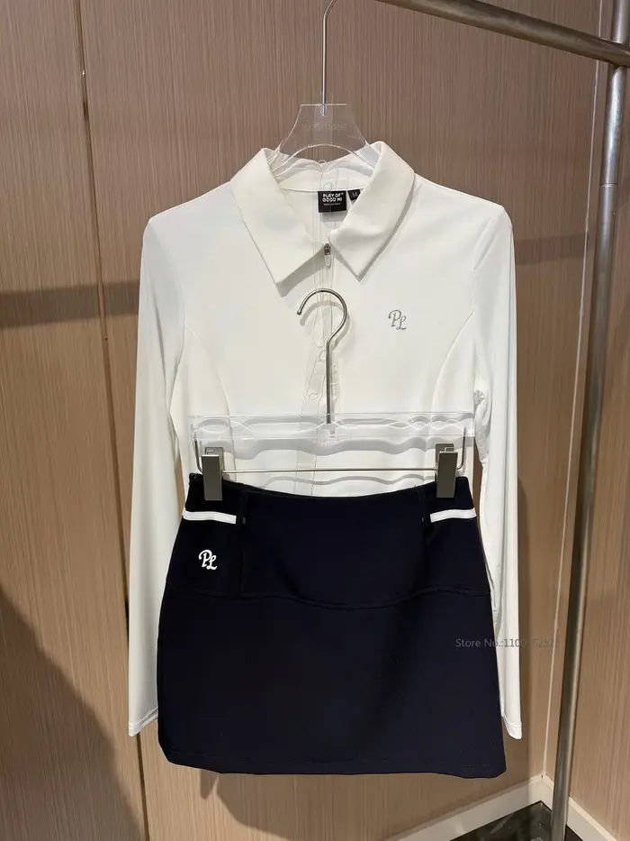 PL Polo de golf pour femme à col