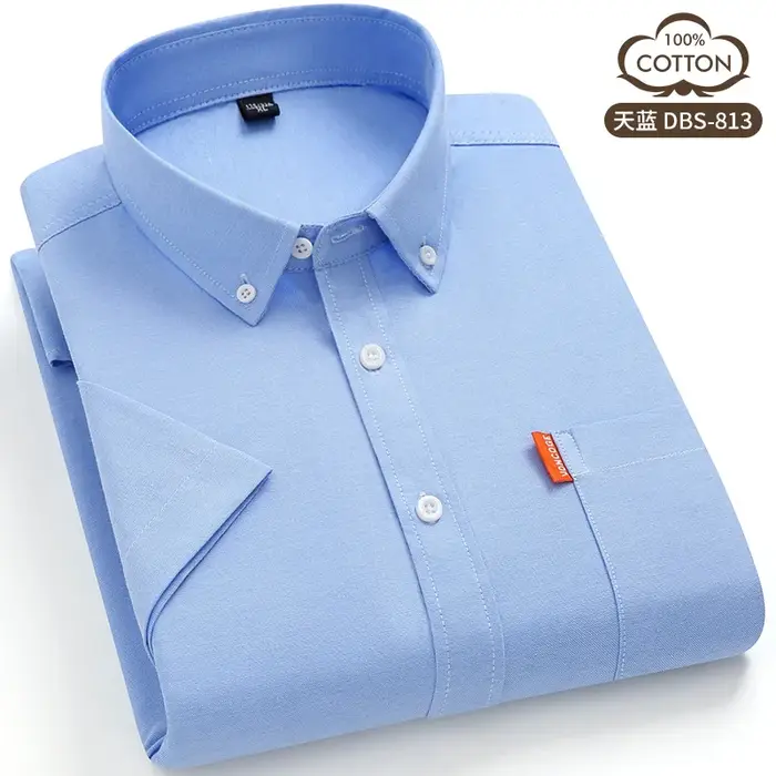Chemises Oxford 100% coton pour hommes