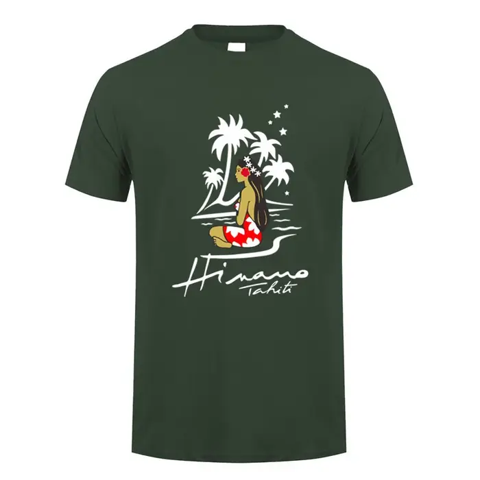 Hinano Tahiti bière t-shirt été hommes coton à manches courtes T-shirts