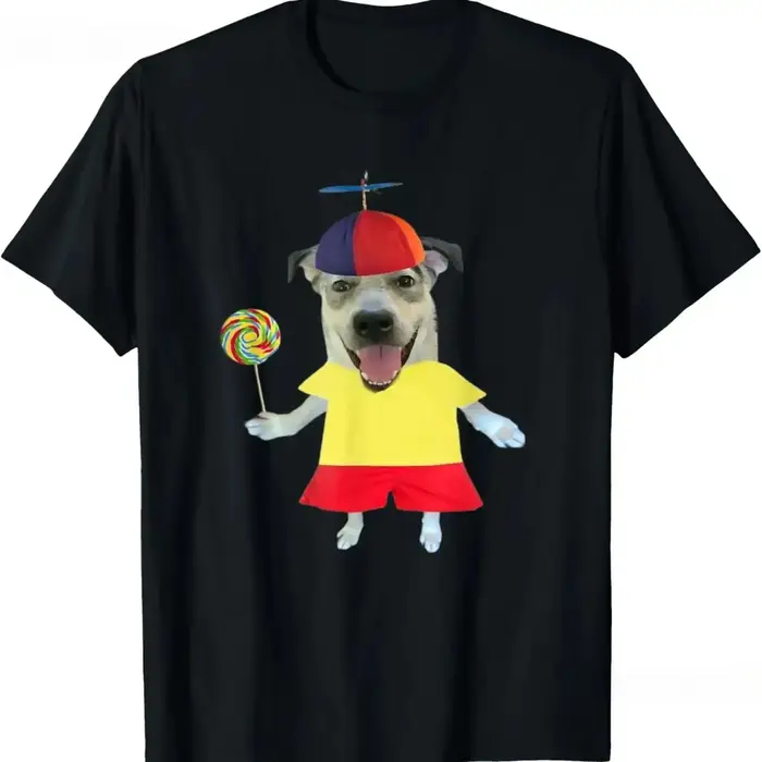 Chien drôle T-shirt Lollipop Emoji