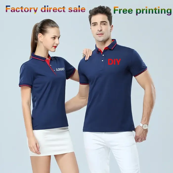 Polo d'entreprise personnalisé outillage revers T-shirt à manches courtes chemise publicitaire broderie vêtements de travail impression logo mot