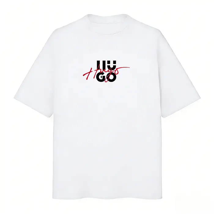 T-shirt Homme Décontracté Ample à Manches Courtes en Coton Pur, Tendance Rétro Haut de Gamme Personn