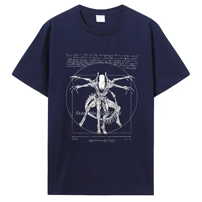 2019 marque t-shirt Homme t-shirts trucs Cool pour adolescents Da Vinci Alien t-shirt Gamer cadeaux pour hommes Streetwear