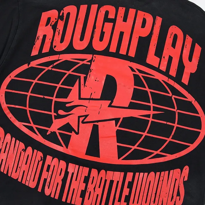 T-shirt à manches courtes imprimé crâne américain 26ss Rough Play