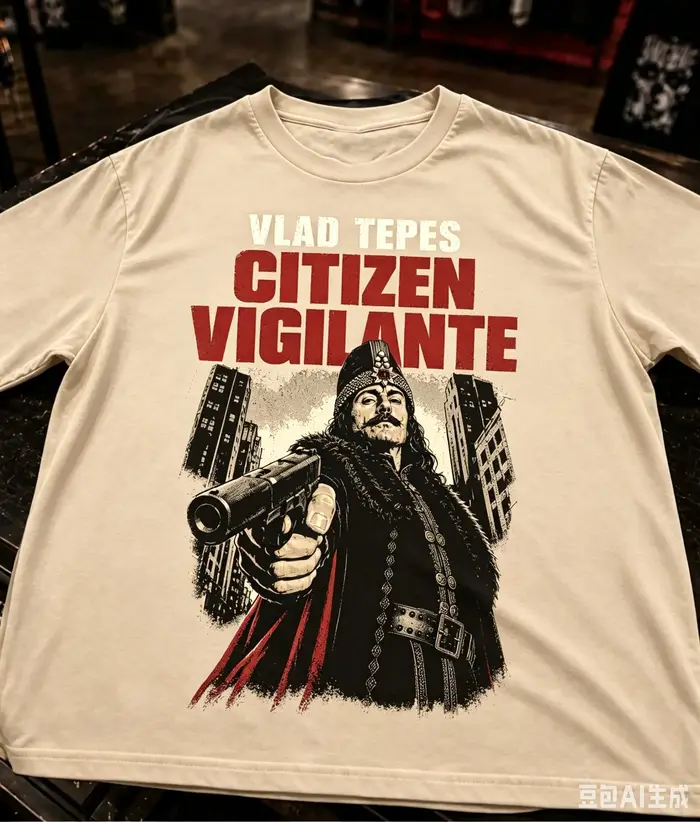 T-shirt graphique Citizen Vigilante avec affiche de film