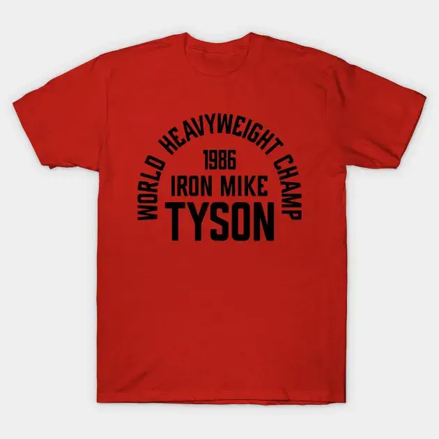 Iron Mike Tyson boxe conception personnalisée t-shirt homme monde poids lourd Champ 1986
