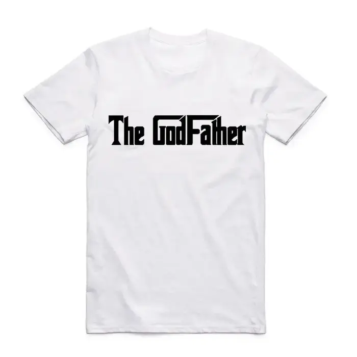 2019 hommes imprimer célèbre film le parrain classique t-shirt col rond à manches courtes été t-shir