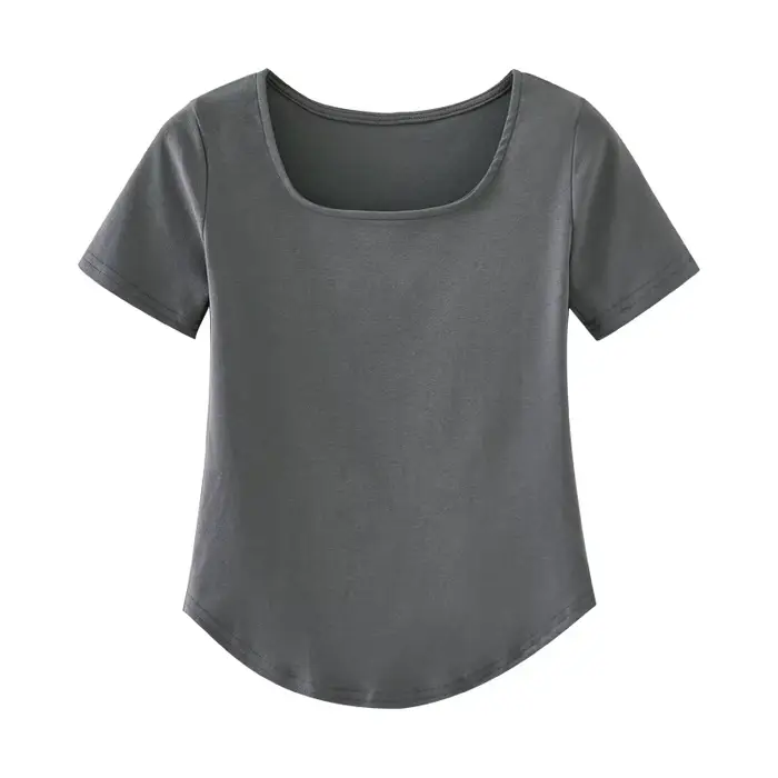 T-shirt d'été en coton à manches courtes pour femmes