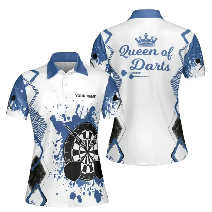 Polo à motif géométrique coloré pour femmes