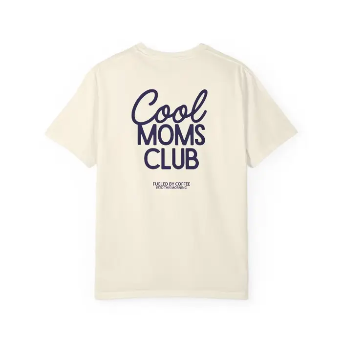 T-shirt Cool Moms Club, T-shirt Fueled by Coffee, haut amusant pour maman, chemise pour maman amoure