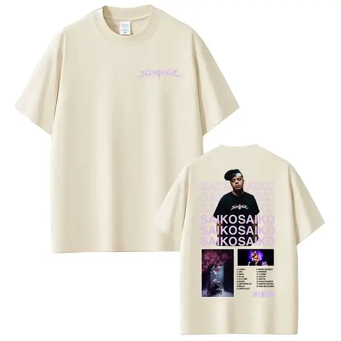 Rappeur SAIKO Album Tour 2025 Merch T-shirt hommes Hip Hop musique à manches courtes
