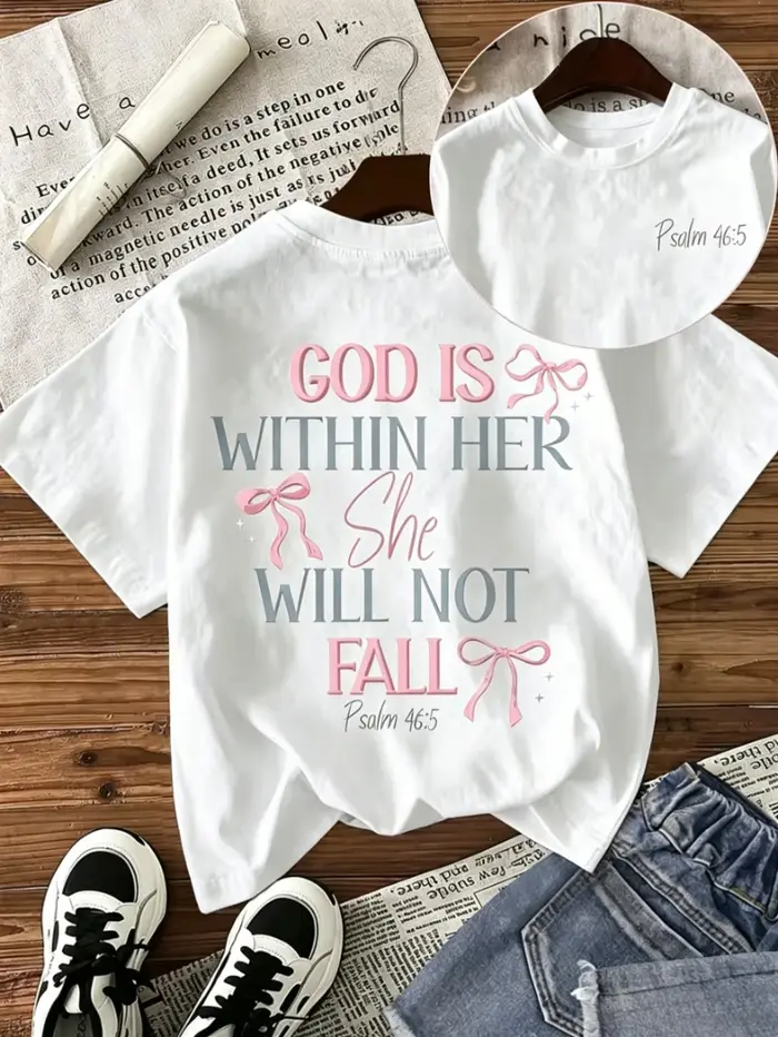 T-shirt imprimé « Dieu est en elle