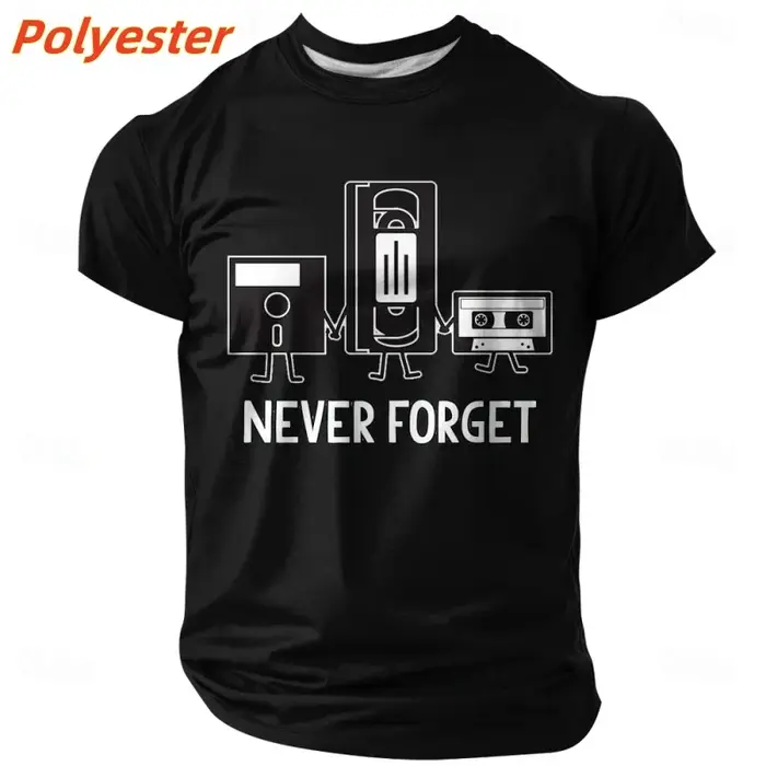 Bande Audio motif T-Shirt pour hommes langue humoristique impression 3D t-shirts été décontracté à manches courtes en