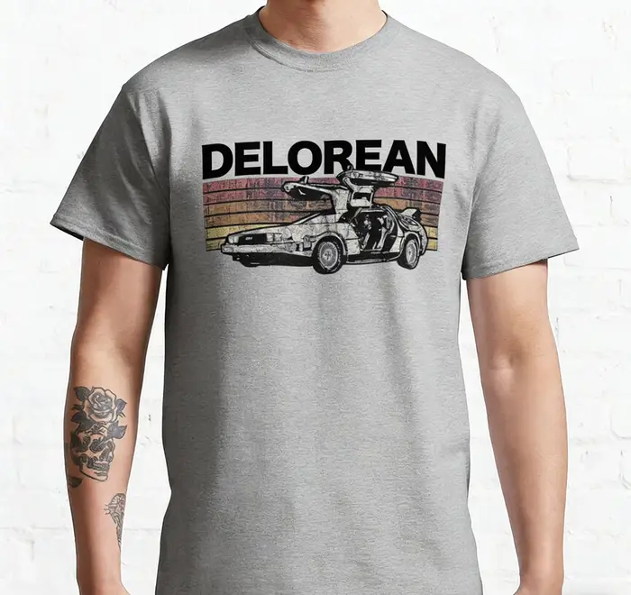 T-shirts rétro pour hommes et femmes, film de science-fiction vintage des années 80, retour vers le 