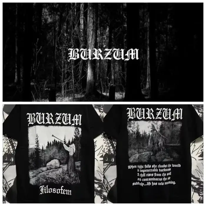 Burzum coup T-shirt femmes coton à manches courtes été haute qualité