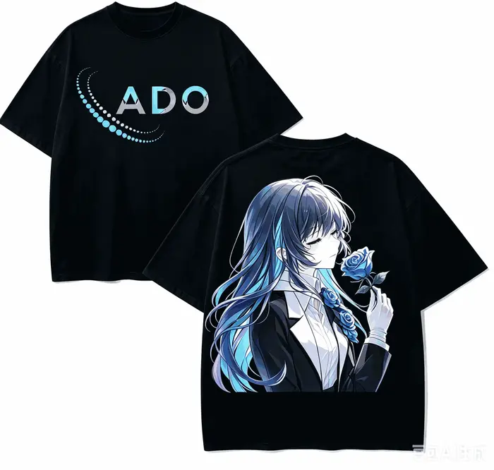 T-shirt Ado Anime Lover en coton Harajuku, nouveau modèle, mode rétro, surdimensionné, unisexe, pour
