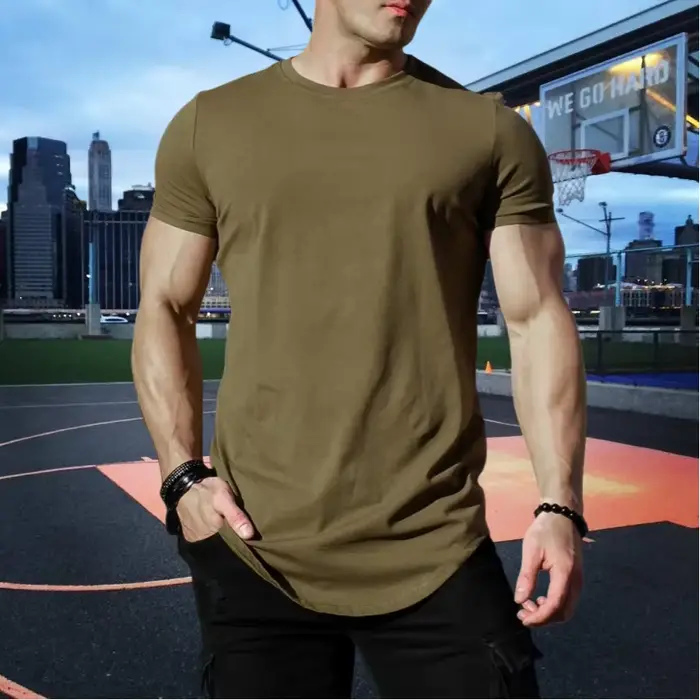 T-shirt de Fitness musculaire T-shirts d'été pour hommes