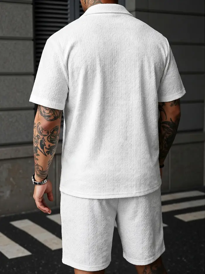 Nouvelle collection été 2025 : Ensemble décontracté pour homme – Polo à revers