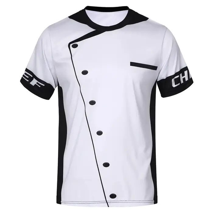 Chef T-Shirt hommes vêtements de créateurs à manches courtes t-shirts impression 3D ustensiles de cuisine Design Cool