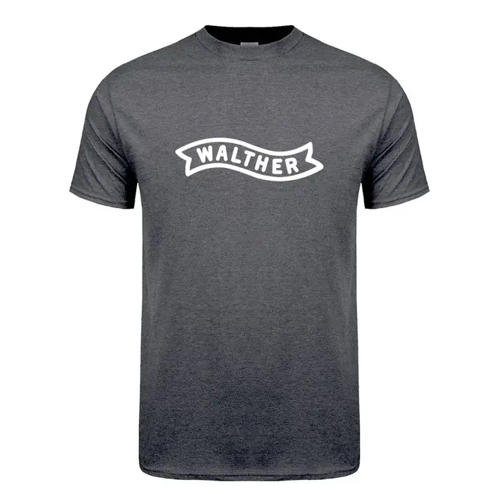 WALTHER Firearms T Shirt Hommes Cool Coton À Manches Courtes