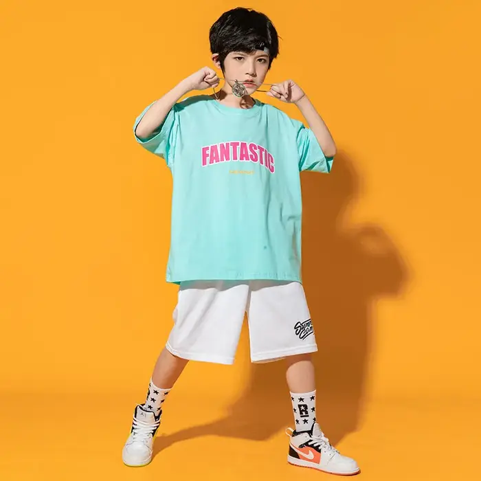 T-shirt et short de danse de rue pour garçons et filles