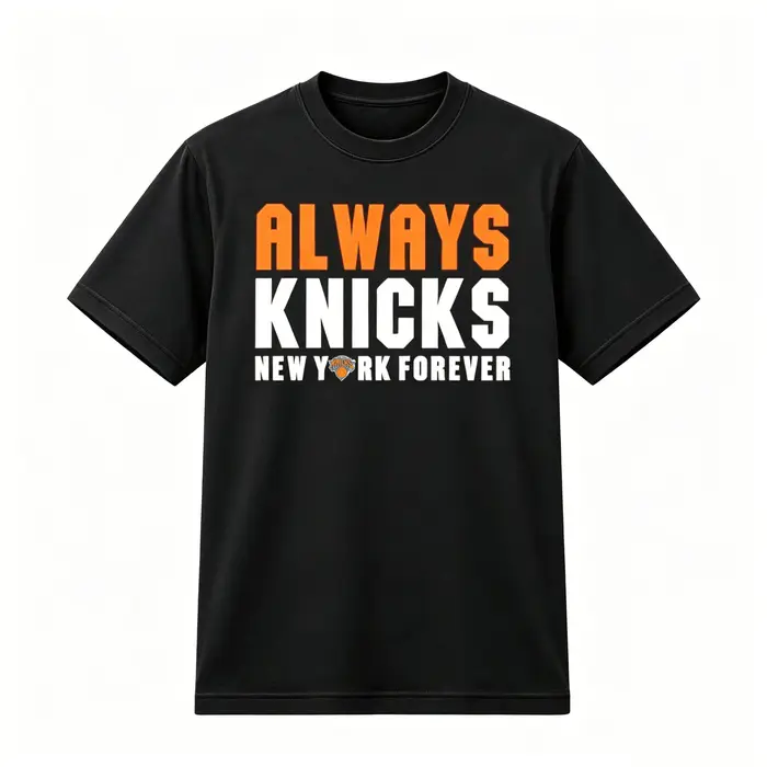 T-shirt unisexe pour hommes et femmes, 100% coton, Streetwear Y2k, New York Always Knicks Finals Fan