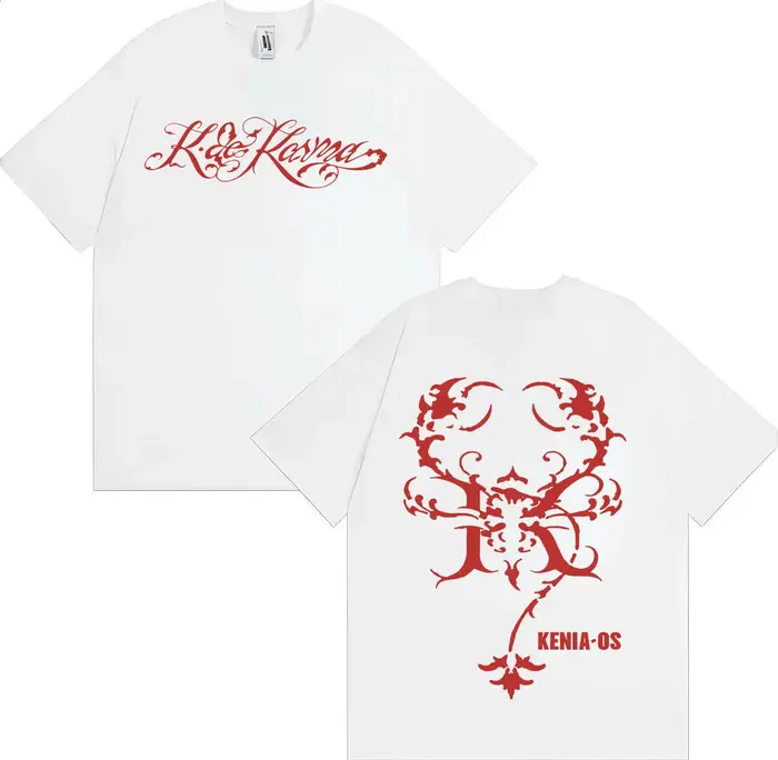 T-shirt imprimé poster de la tournée d'album Kenia Os 2026