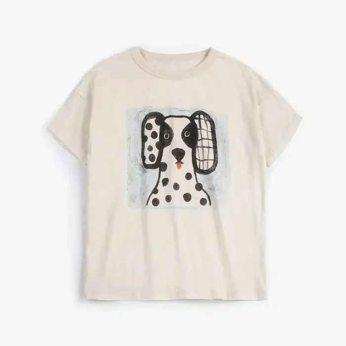 T-shirt pour enfants 2026 Nouvelle Collection Été Blanc Dessin Animé Mode Garçons Manches Courtes Coton Imprimé Filles