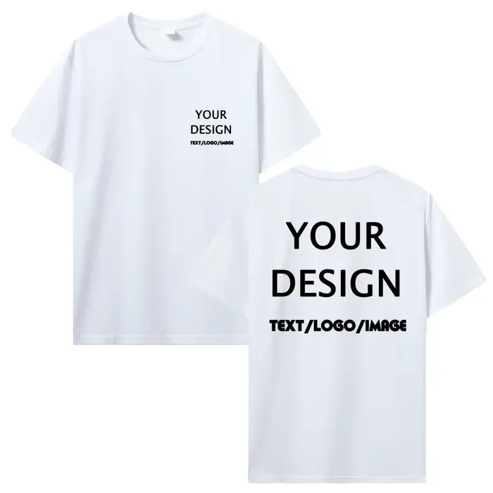 Bricolage personnalisé hommes femmes T-shirt personnaliser conception Logo