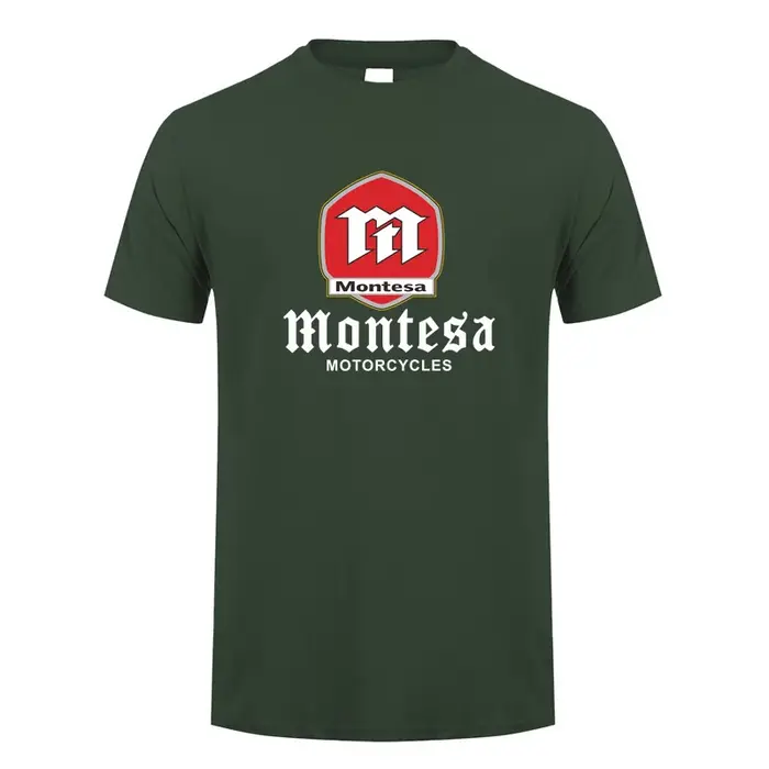 Montesa moto t-shirt été hommes drôle coton à manches courtes