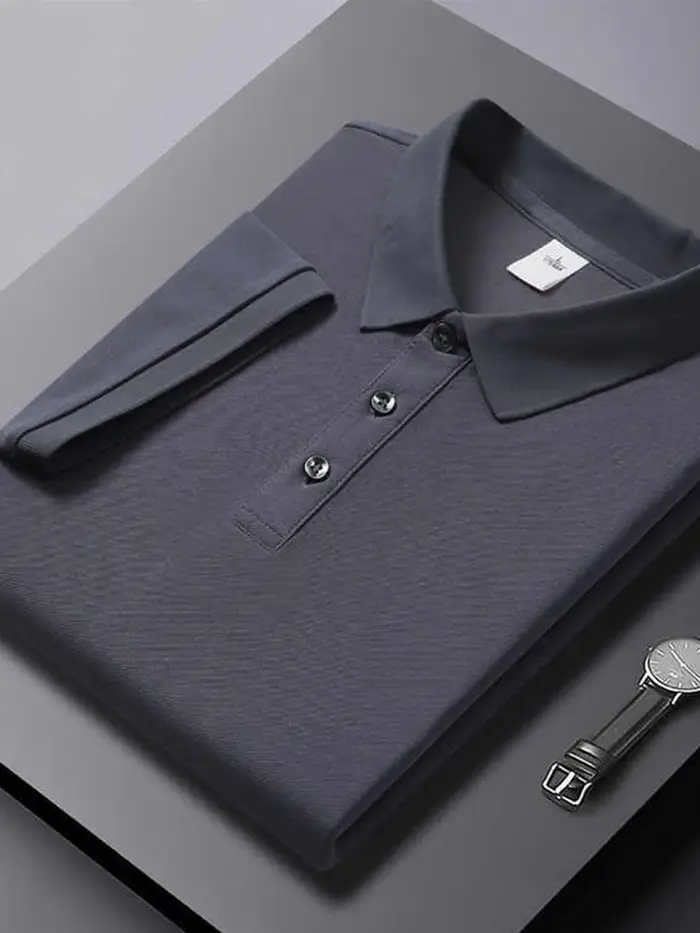 Polo basique uni pour homme