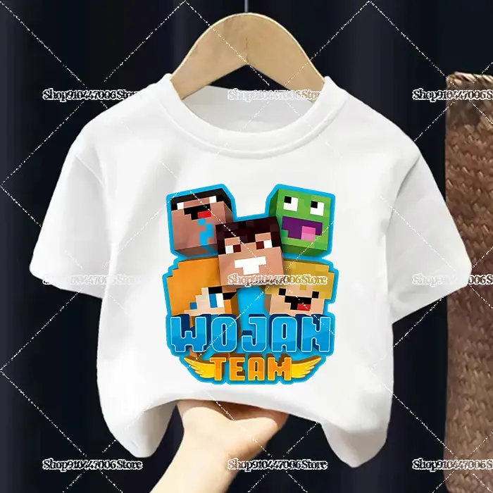 T-shirts imprimés de l'équipe Wojan pour enfants