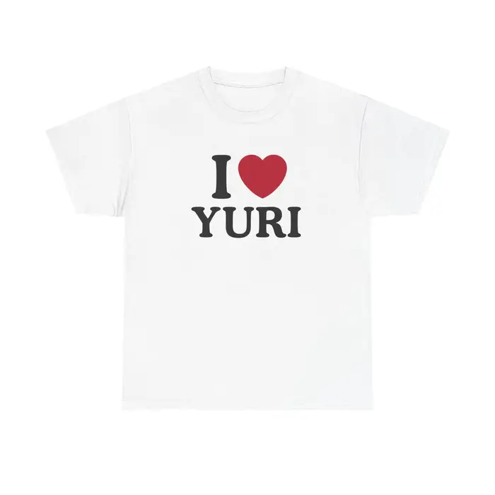 T-shirt graphique rétro « I Love Yuri » pour fans – Cadeau idéal – Vêtement de sport unisexe de haute qualité