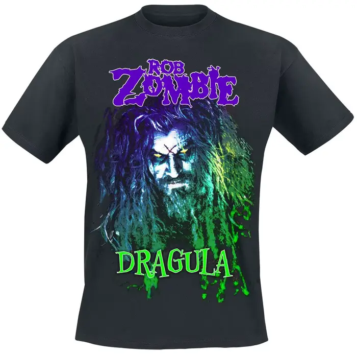 T-shirt imprimé avec portrait d'horreur Rob Zombie, haut décontracté unisexe en pur coton, t-shirt r