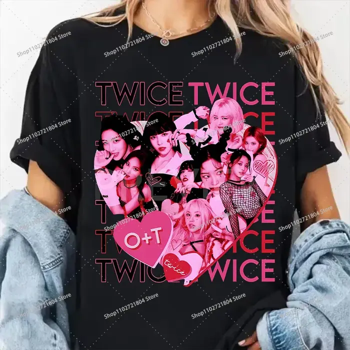 T-shirts Kpop Blackpink de style coréen pour hommes et femmes