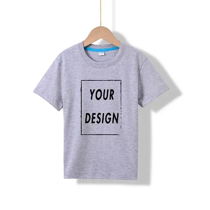 T-shirt personnalisé 100% pur coton pour enfants, images personnalisées, texte, design gratuit Anime