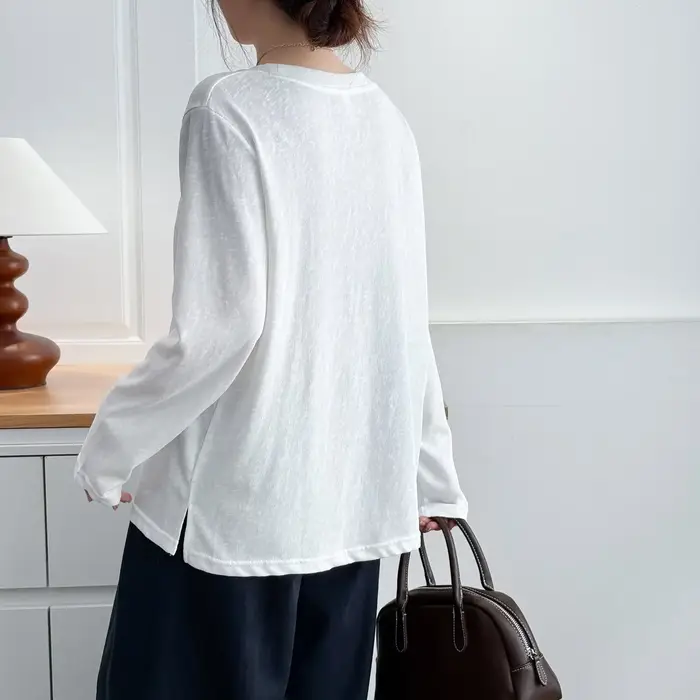 Mode grande taille femmes T-Shirt automne nouveau Style basique décontracté imprimé lettre à manches