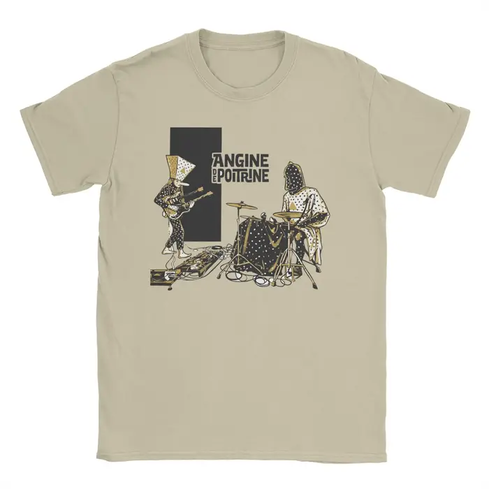 T-shirt imprimé Angine De Poitrine Rock Band pour hommes et femmes