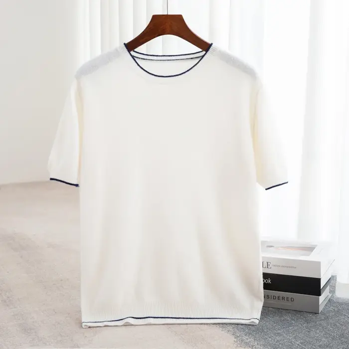 Pull en cachemire à col rond pour hommes