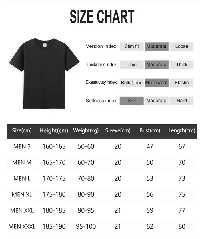 T-shirt décontracté pour hommes