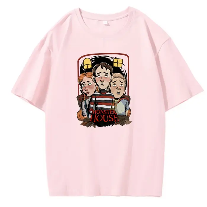 T-shirt imprimé dessin animé Monster House
