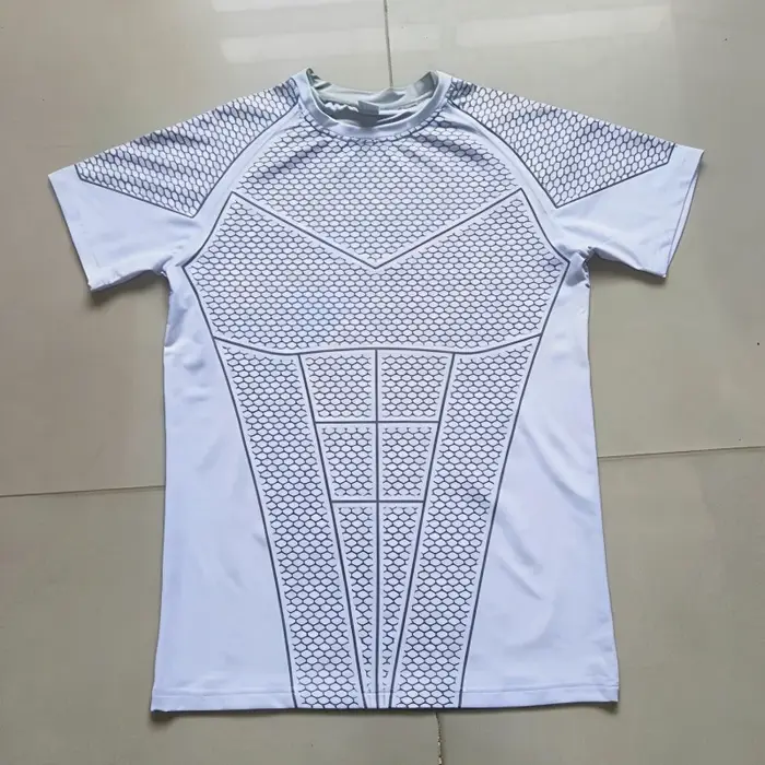 T-Shirt homme Superman Sport Fitness séchage rapide respirant élastique coupe ajustée manches courtes haut d'entraînement